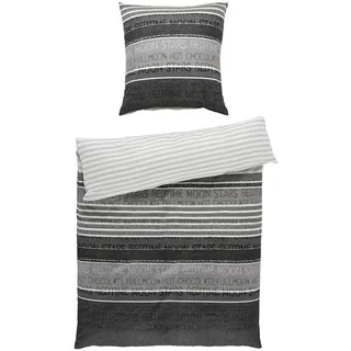 JANINE Davos 6481 platin/graphit 135 x 200 cm + 80 x 80 cm