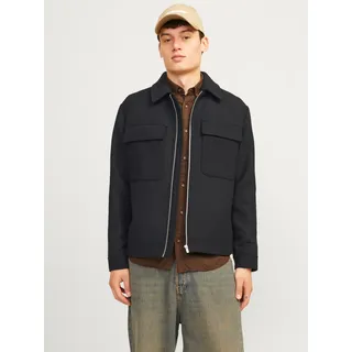 Jack & Jones Wolljacke »JPRCCRUSSEL WOOL BLEND JACKET SN« ohne Kapuze, schwarz