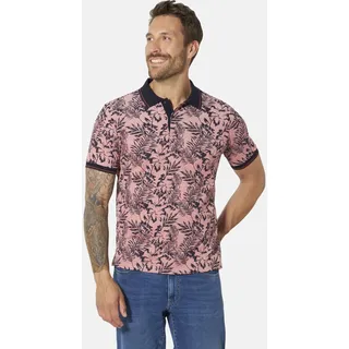 Poloshirt BABISTA "Poloshirt DUITEZZI", Herren, Gr. 4XL, rot (hellrot gemustert), Obermaterial: 100% Baumwolle CO., Shirts Poloshirt