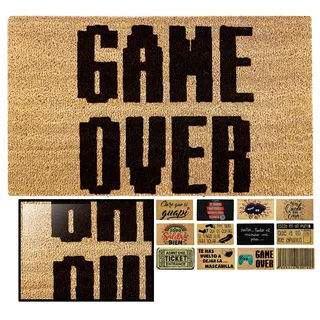 LucaHome Fußmatte, natürliche Kokosmatte, 40 x 70 cm, rutschfest, Kokosmatte, saugfähig, für den Eingangsbereich, ideal für den Innen- und Außenbereich