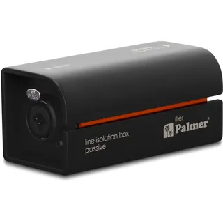 Palmer RIVER iller - Passive Line Isolation Box mit XLR/Klinken-Eingang und XLR-Ausgang, schwarz