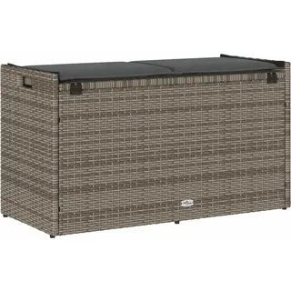 SYFAXTM Outdoor-Sitzbank mit Stauraum und Kissen Grau 100 cm - Grau