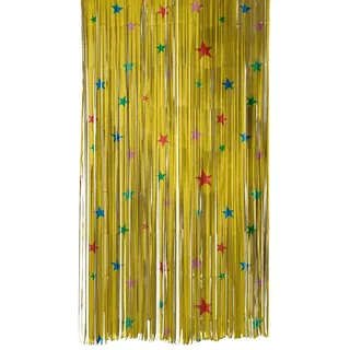 Folat 18944 Türvorhang Folie Retro Sterne - 2x1 m