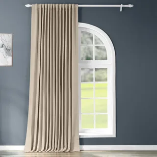 HPD Half Price Drapes Extra breite Raumverdunkelungsvorhänge für Schlafzimmer und Wohnzimmer, 100 x 84 cm (1 Paneel), BOCH-151304-84-DW, klassisches Taupe