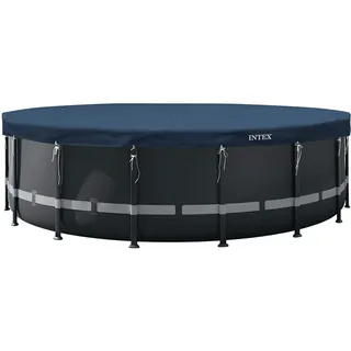 Intex Pool Abdeckplane rund Deluxe Blau 549 cm