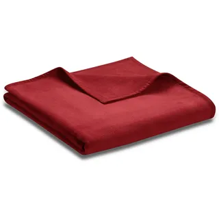 Biederlack Unicolour Kuscheldecke 150 x 200 cm Rot
