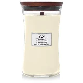 Woodwick Duftkerze Island Coconut 610 g gelb