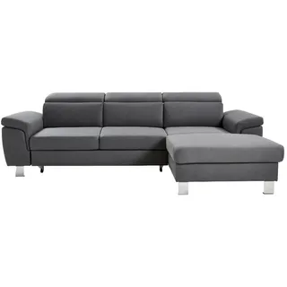 XORA Ecksofa Grau, - 250x167 cm,