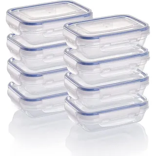 GRIZZLY Frischhaltedose braun rechteckig 0,31 l 8-teiliges Set