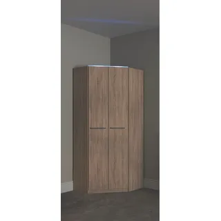 Priess »Barcelona Kleiderschrank Ecklösung Raumwunder« in 2 Tiefen Schrank Eckschrank Garderobe,