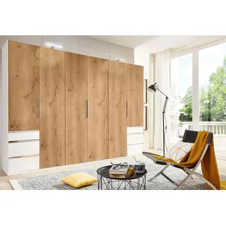 WIMEX Drehtürenschrank Level by fresh to go 300 x 216 x 58 cm Weiß/Braun