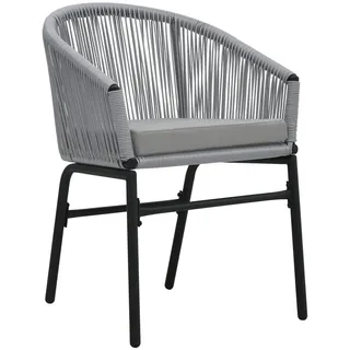 vidaXL Gartenstuhl-Set 58 x 58 x 78 cm anthrazit 2 St.