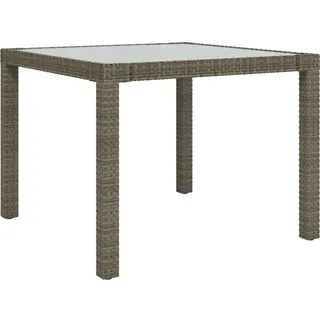 vidaXL Gartentisch 90 x 90 x 75 cm Grau