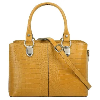 Cluty Umhängetasche Leder Gelb