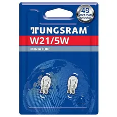 Tungsram W21/5W 12V 21/5W Halogen Lampe PKW Bremslicht Auto Rücklicht Birne 2 Stück