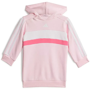 Adidas Seasonal Essentials Tiberio 3 Stripes Fleece Set - Clear Pink / Pink Fusion / White - 9-12 Monate