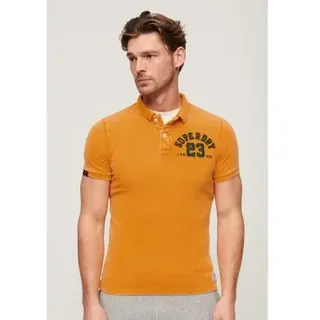 Superdry für Herren. M1110396A Polo Vintage Athletisch orange (M), Lässig, Baumwolle, Kurzarm