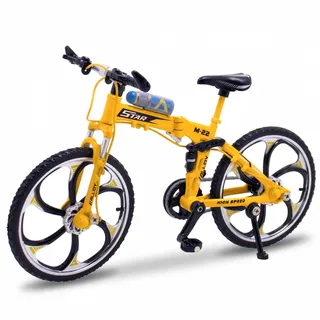 Zhenzhenlo Miniatur Fahrrad ,Mini Mountainbike Modell Ornamente,1:10 Legierung Fahrradmodell Spielzeug ,Pocket Bike,Finger Fahrrad Modell,Radfahren Geschenk
