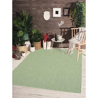The CarPET »Mistra« rechteckig 1 mm Höhe moderner robuster In und Outdoor Teppich, grün,
