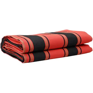 vidaXL Markisenstoff 10 x 1,6 m orange, schwarz