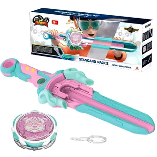 INFINITY NADO Kreisel für Kinder Metall Spielzeug Jungen, Battle Tops Kreisel Launcher Spielzeug, Spinning Tops Jungen ab 5 6 7 8 9 10 11 12 Jahre, Power Pack Spirit Wind Panda