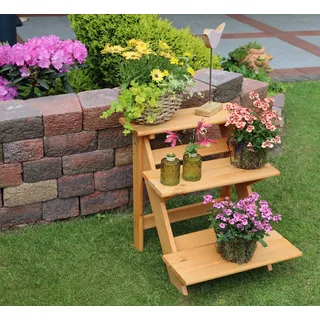 Promadino Blumentreppe 60 x 24 cm Braun