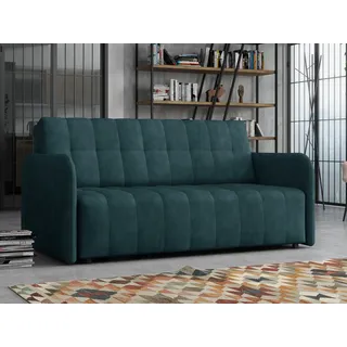 Mirjan24 Schlafsofa Viva Grand Iv 4 Sitzer Polstersofa inkl. Kissen, mit Bettkasten und Schlaffunktion, Stilvoll Couch (Farbe: Country 12) - Grün