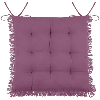 Lovely Casa Stuhlkissen mit Fransen, Cassis