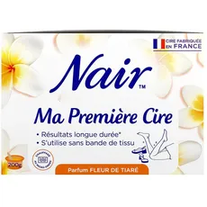 NAIR Caresse-Set – Kaltwachsstreifen für das Gesicht, leicht zu trennen und geeignet für empfindliche Haut, 97% natürliche Formel mit Kirschblütenextrakt, 20 Wachsstreifen