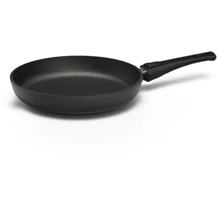 Hoffmann STONIQ Bratpfanne 24 cm Induktion, Antihaft, PFAS-frei, ohne Deckel, Aluguss, abnehmbarer Griff, alle Herdarten, backofenfest, wiederbeschichtbar, spülmaschinenfest, Pfanne made in germany