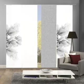 HOME WOHNIDEEN »KESSI 4er SET« Paneelwagen 4 Stk. tlg. Schiebevorhang Digidruck 4er Set KESSI,