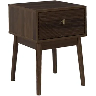 HOME DECO FACTORY Konsolentisch aus Mangoholz 2 Schubladen Braun