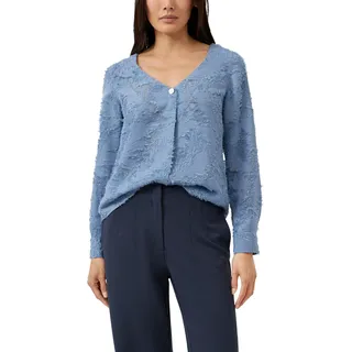 s.Oliver Bluse mit 3D-Effekt und Falte im Vorderteil