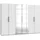 Level 300 x 216 x 58 cm weiß mit Spiegeltüren