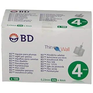 B&D BD Thin Wall Pennadeln 32G 4mm