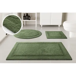 Badematte OTTO HOME "Meellor", grün, H:20mm, Baumwolle, Badematten, Badematte, Badteppich, getuftet, modern, Uni, antirutsch, flauschig, Baumwolle