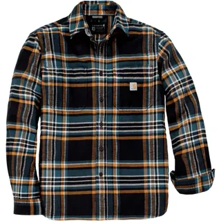 Carhartt Rugged Flex Flannel Plaid, Hemd - Schwarz - XL