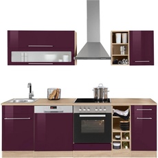 Bild MÖBEL Küchenzeile »Eton«, ohne E-Geräte, Breite 240 cm, lila