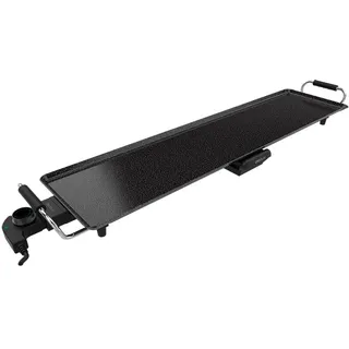 Cecotec Plancha de Asar Eléctrica Tasty&Grill 3000 RockWater XXL. 2400 W, Gran superficie 90x22cm, Revestimiento Piedra RockStone, Antiadherente, Termostato Regulable