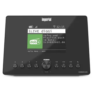 Imperial DABMANI430BK - Internet Radio Adapter - Bluetooth® - DAB+/FM-Radio - Schwarz - Schwarz