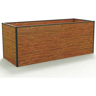 Gfp Hochbeet Kräuter-Gemüse-Beet 195 x 77 x 77 cm Holzoptik Weiß