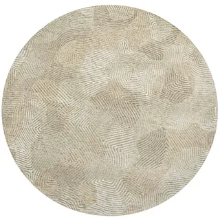 Louis De Poortere Teppich Shell Beige Meditation Coral 240/240 cm , Textil , Vintage , Rund , 240x240 cm , Oeko-Tex® Standard 100 , antistatisch, pflegeleicht, rutschfeste Unterfläche, für Fußbodenheizung geeignet, UV-beständig, waschbar , Teppiche und Böden, Teppiche
