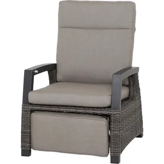 Siena Garden Relaxsessel Corido Aluminium verstellbar Holzkohlegrau