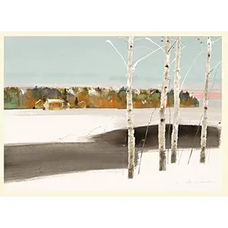 Gesetz Wai Hin 'Vier Bäume' montiert Drucken, 30 x 40 cm