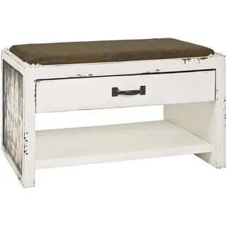 Haku-Möbel Schuhbank 72 x 43 x 40 cm vintage / braun