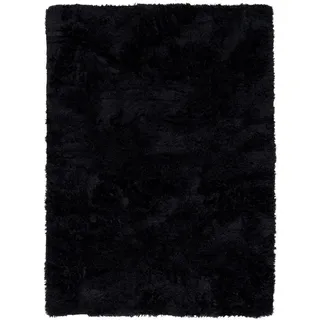 Pergamon Fluffy Hochflorteppich 200 x 290 cm Schwarz