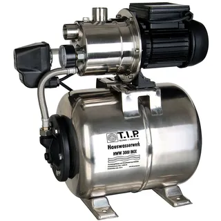 T.I.P. Hauswasserwerk HWW 3000 INOX, Fördermenge, max.2.950 l/h, Leistung: 550W, Förderhöhe, max. 42m, Druckkessel: 18l Edelstahl