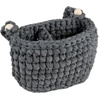 Jimmylee Aufbewahrungskörbchen , Dunkelgrau , Textil , 0.5 l , rechteckig , 10x15x22 cm , zum Einhängen , Schlafen, Babytextil-Kollektionen
