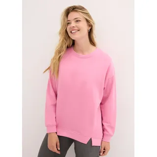 bonprix Sweatshirt »Oversize-Sweatshirt«, Oversize-Fit, Rundhalsform, kleine Seitenschlitze, rosa