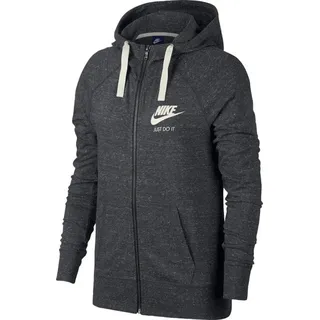 Nike Damen Hoodie NSW Gym Vintage Fz, Anthracite/Sail, XXL, 883729